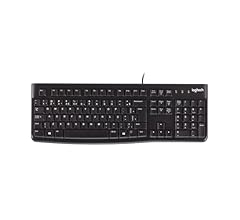 Teclado com fio USB Logitech K120, Resistente à Respingos, Barra de Espaço Curva, Compatível com PC e Notebook, Layout ABNT…