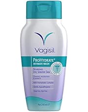 Vagisil ProHydrate Intimate Wash for Daily Feminine Hygiene for Dry &amp; Sensitive Skin with Hyaluronic Acid, Cleanses, Moisturises &amp; Protects, 240 ml