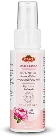 Otaci Rose Passion 100% Natural Rose Water Hydrating Face Mist, Spray Rosewater Face Mist Facial Hydrating Natural Skin