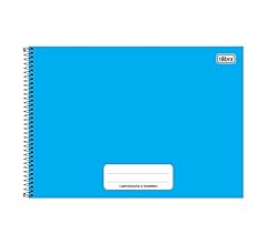 Tilibra - Caderno Cartografia e Desenho Pepper Azul 80 folhas - 1 un