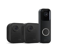 Blink Video Doorbell + 2 Outdoor 4 smart security cameras (4th Gen) with Sync Module 2 | Two-year battery life, motion dete…