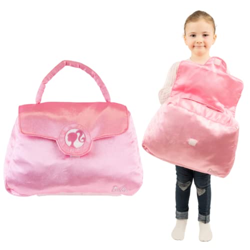 Franco Barbie Purse Pillow Bedding Super Soft Plush Pink Purse/Bag Shapped Cuddle Pillow Buddy, (100% Official Licensed Barbi