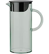 Stelton EM Wasserkanne Karaffe mit Deckel 1,5 l Dusty Green