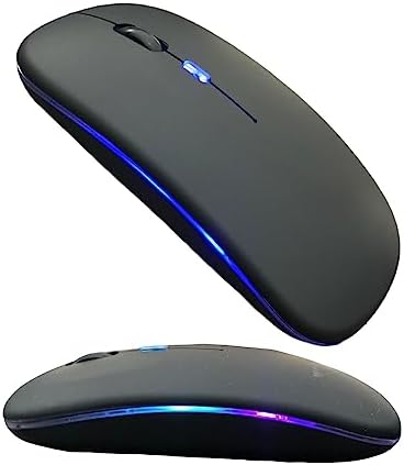 Mouse Sem Fio Recarregavel 2.4g Wireless USB para Notebook Desktop TV (PRETO)