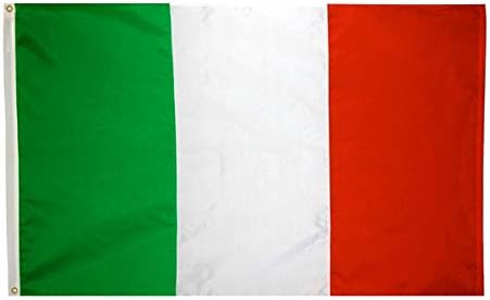 ANJOR Italy Flag 3x5 Foot Italian National Flags Polyester with Brass Grommets 3 X 5 Ft