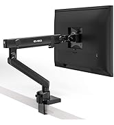 Monitor Arm - Built to Last - Eveo Single Monitor Desk Mount for 17 to 32 Inch Screens, Vesa Comp...