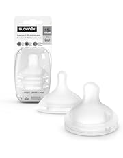 Suavinex, Pack 2 Tétines Symétrique SX Pro en Silicone, Tétine Débit Très Dense (XL), pour Bouillies Épais et Céréales, +6 Mois, avec Valve Anti-Colique, Respecte le Développement Buccodentaire