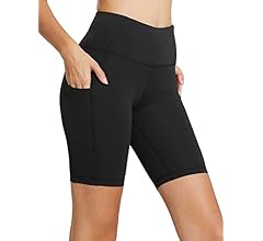 BALEAF Women's 8"/ 5"/ 3" Biker Shorts High Waist Yoga Workout Gym Running Volleyball Spandex Shorts with Pockets