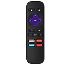 Controle Remoto Compatível com Roku Express Smart TV com Botão Netflix Hbo Go Globo Play Google Play