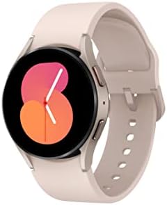 SAMSUNG Galaxy Watch 5 40mm Bluetooth Smartwatch w/ Body, Health, Fitness and Sleep Tracker, Improved Battery, Sapphire Crystal Glass, Enhanced GPS Tracking, US Version, Pink Gold Bezel w/ Pink Band