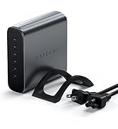 Satechi 200W 6-Port GaN Charger | 2X 140W USB-C and 4X USB-C | Fast Charging Travel Station | for...