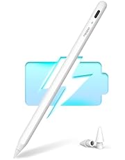 Metapen Stylet A8 Compatible avec Apple iPad 2018-2024,Charge Rapide,Reject de Paume,Détection d&#39;inclinaison,Fixation Magnétique,Compatible avec iPad 10/9/8/7/6,Pro 3/4/5/6/M4,Air 3/4/5/M2,Mini 5/6