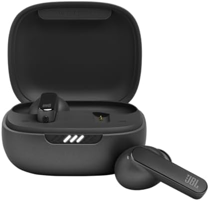 JBL Live Pro TWS 2: 40 Hours of Playtime, True Adaptive Noise Cancelling, Smart Ambient, and Beamforming mics (Black), Small