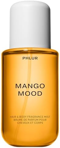 PHLUR Mango Mood Body Mist - Hair & Body Mist for Women & Men Fragrance - Mango, Jasmine, Patchouli & Vanilla Body Spray (8 Fl Oz)