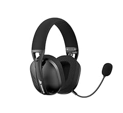 Fone de Ouvido Headset Gamer Havit Fuxi-H3 Black, Quad-Mode Com Fio e Sem Fio, Wireless 2,4GHz, Bluetooth, Cabo USB-C, Cabo…