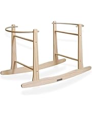 Clair de Lune Wooden Rocking Moses Basket Stand (Natural)