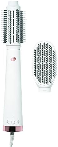 "T3 AireBrush Duo Interchangeable Hot Air Blow Dry Brush with Two Attachments � Includes 15 Heat and Speed Combinations, T3 IonFlow Technology, Volume Booster Switch, Lock-in Cool Shot"