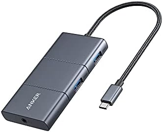 Anker USB C Hub, PowerExpand 6-in-1 Adapter, with 4K HDMI, 100W Power Delivery Port, 2 10 Gbps A Ports, SD Card Reader, and 3.5mm Audio, for MacBook Air, Pro, XPS, More