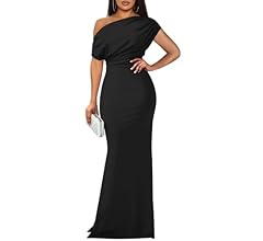 YMDUCH Women's Elegant Sleeveless Off Shoulder Bodycon Long Formal Party Evening Dress