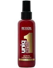 Revlon Professional UniqOne, Masque cheveux en Spray 10 en 1, Soin des Cheveux Sans Rinçage, Spray Cheveux Formule Vegan, Produit Coiffant Hydratant et Protecteur, Tous Types de Cheveux, 150 ml