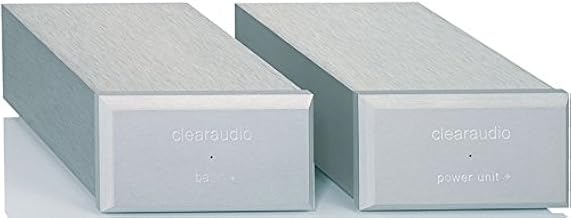 Clearaudio Basic Plus MM/MC Dual-Chassis High-Performance Phono Preamp, Silver Basic+