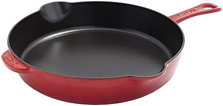 Staub Cast Iron 11-inch Traditional Skillet - Cherry, Made in France