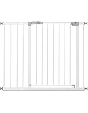 hauck Open N Stop KD Barrera Seguridad Niños Escaleras con Extension 21 cm - Valla Seguridad Infantil sin Agujeros - Puerta para Perros - Bebes Seguridad - 96 - 101 cm - Blanco