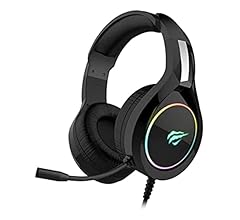 Havit HV-H2232d - Fone de Ouvido, Gamer, Iluminação RGB, com Microfone, Falante de 50mm, Conector 3.5mm