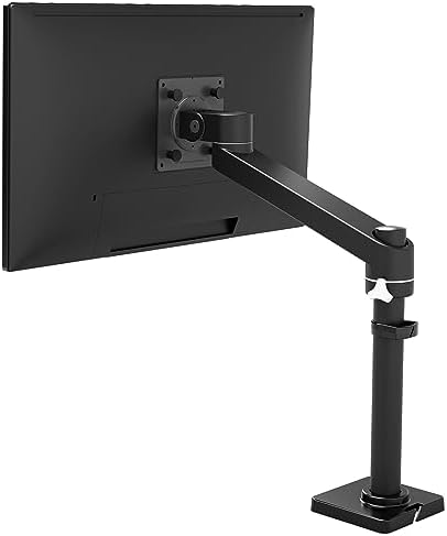 Ergotron – NX Single Monitor Arm, VESA Desk Mount – for Monitors Up to 34 Inches, 0 to 18 lbs – Matte Black