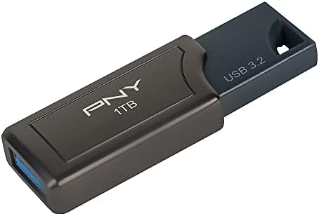 PNY 1TB PRO Elite V2 USB 3.2 Gen 2 Flash Drive – 600MB/s, Gunmetal