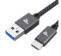 RAMPOW Cable USB C, USB C vers USB Charge Rapide 3A USB3.0&QC3.0, Cable iPhone 16, Cable Chargeur USB C Cable iPhone 15 Nyl…