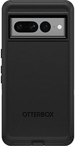 OtterBox Google Pixel 7 Pro Defender Series Case - Black, Rugged & Durable, with Port Protection, Includes Holster Clip Kickstand