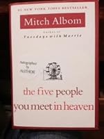 The Five People You Meet in Heaven autographed later printing hardback B011S9X1S4 Book Cover