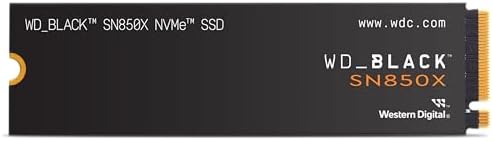 WD_BLACK 4TB SN850X NVMe Internal Gaming SSD Solid State Drive - Gen4 PCIe, M.2 2280, Up to 7,300 MB/s - WDS400T2X0E