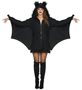 Spooktacular Creations Black Bat Costume Women, Halloween Costumes for Adults