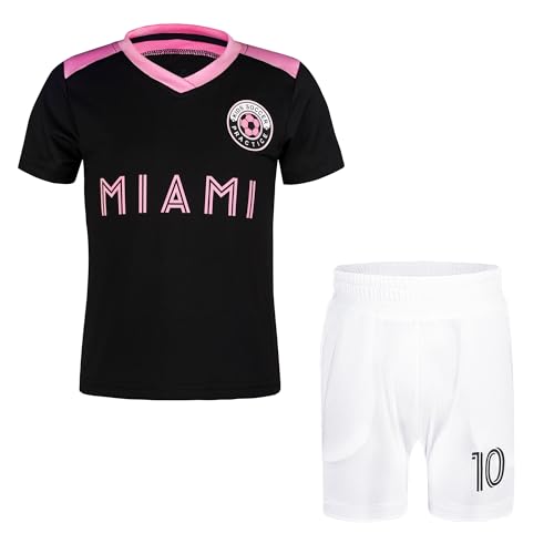 Unique Soccer Jerseys for Kids #10 Youth Football Kit Outfits for Child Boys & Girls(CW-MAB,12Y)