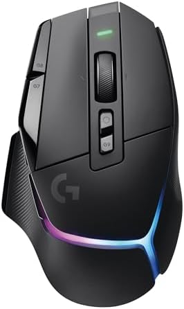 Logitech G502 X Plus Lightspeed Wireless Optical Mouse - LIGHTFORCE hybrid switches, LIGHTSYNC RGB, HERO 25K gaming sensor, compatible with PC - macOS/Windows - Black