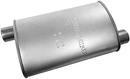 Walker Quiet-Flow SS 21690 Direct Fit Exhaust Muffler 2.25" Inlet (OD) 2.25" Outlet (ID) for Ram 1500