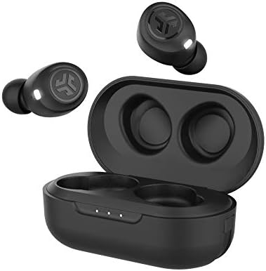 JLab JBuds Air True Wireless Signature Bluetooth Earbuds + Charging Case, Black, IP55 Sweat Resistance, Bluetooth 5.0 Connection, 3 EQ Sound Settings Signature, Balanced, Bass Boost