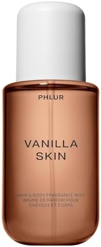 PHLUR Vanilla Skin Body Mist - Hair & Body Mist for Women & Men Fragrance - Vanilla Body Spray with Pink Pepper, Cashmere Wood & Sandalwood (8 Fl Oz)