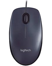 Mouse com fio USB Logitech M90 com Design Ambidestro e Facilidade Plug and Play