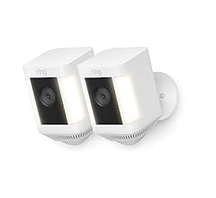 Ring cámara Plus con luces cableada (Spotlight Cam Plus) | Cámara de vigilancia exterior HD wifi con comunicación bidirecci…