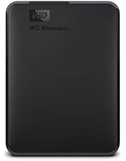 WD 2 To Elements disque dur portable externe, USB 3.0, Plug-and- play, formaté pour Windows, Noir