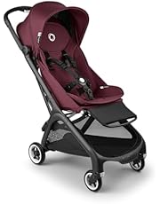 Bugaboo Butterfly - 1 Second Fold Ultra-Compact Stroller - Lightweight &amp; Compact - Great for Travel - Dark Cherry