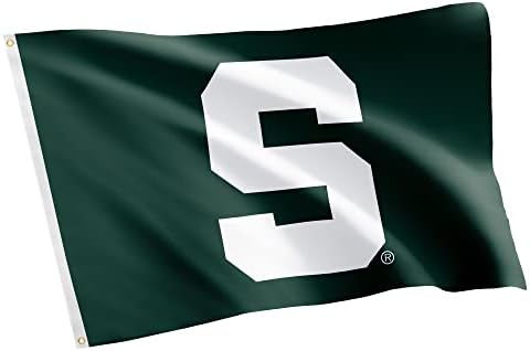 Desert Cactus Michigan State University Flag Spartans MSU Flag Banners 100% Polyester Indoor Outdoor 3x5 feet Flags (Style 3)