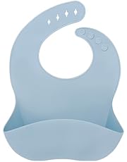 Haokoo Baberos de Silicona para Alimentación de bebés y niños Pequeños (10-72 meses), Baberos de Destete para Bebés, Impermeables, Suaves, se limpian Fácilmente con un paño para Bebés Pequeños