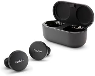 Denon PerL True Wireless Earbuds - Active Noise Cancelling, Bluetooth, Personalized Sound with Masimo Adaptive Acoustic Technology, 24-Hr Battery Life, Wireless Charging, Black