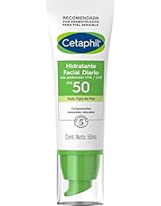 Cetaphil Hidratante Facial Diario con Protección UVA UVB y FPS 50, Hidrata con Fotoprotección UVA UVB Recomendada por Dermatólogos para Piel Sensible