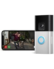 De nieuwe Videodeurbel Pro op batterij van Ring (Ring Battery Video Doorbell Pro) | Draadloze beveiligingscamera met zicht van top tot teen, 3D-bewegingsdetectie, nachtzicht in kleur, wifi
