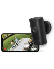 Ring Buitencamera Pro op batterij (Stick Up Cam Pro) | Draadloze beveiligingscamera (1080p HDR-weergave), 3D-bewegingsdetectie | Ring Protect-proefperiode (30 dagen gratis)